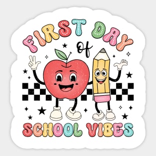 First Day of School Vibes Back to School Sticker